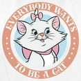 thumbnail image 2 of Women's Aristocats Marie Everybody Wants To Be A Cat Graphic Tee White Large, 2 of 4