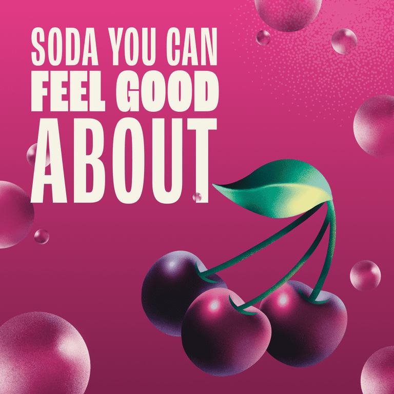 Zevia Zero Sugar, Caffeine-Free Black Cherry Soda, 12 fl oz, 8