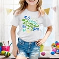 thumbnail image 2 of Easter for Toddler Boys Classic Soft Blue Eggs Tractor Easter Cute Tshirt 2026 Kids Happy Easter Crew Neck Short Sleeve Tee Tops, 2 of 5