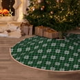 thumbnail image 5 of Sikiie Green Buffalo Plaid Merry Christmas Christmas Tree Skirt, Christmas Tree Decorations, Christmas Decor, Tree Mat Decoration(30-48IN)-36", 5 of 6