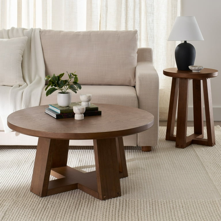 Better Homes & Gardens Ezra Coffee Table, Walnut Finish