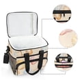 thumbnail image 6 of FORMRS Insulated Cooler Bag 24 Cans Capacity Soft Leakproof Lunch Box with Side Pockets, Watercolor Seashell, 6 of 7