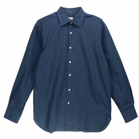 Oriali Firenze Chemise Habillée Homme Bleu Marine Chiné - L