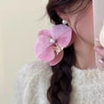 thumbnail image 4 of Hyasfey Butterflies Flower Decor Hair Pin Side Bang Hair Clip Strong Grip Simulated Peony Hairpin Girl Headwear, 4 of 8