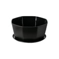 thumbnail image 6 of Hvmvliv Flowerpot Large Resin Plastic Fleshy Flower Pot with Base Support - 21x18x10cm Balcony Potted Green Radish Plant Imitation Ceramic Black, 6 of 6