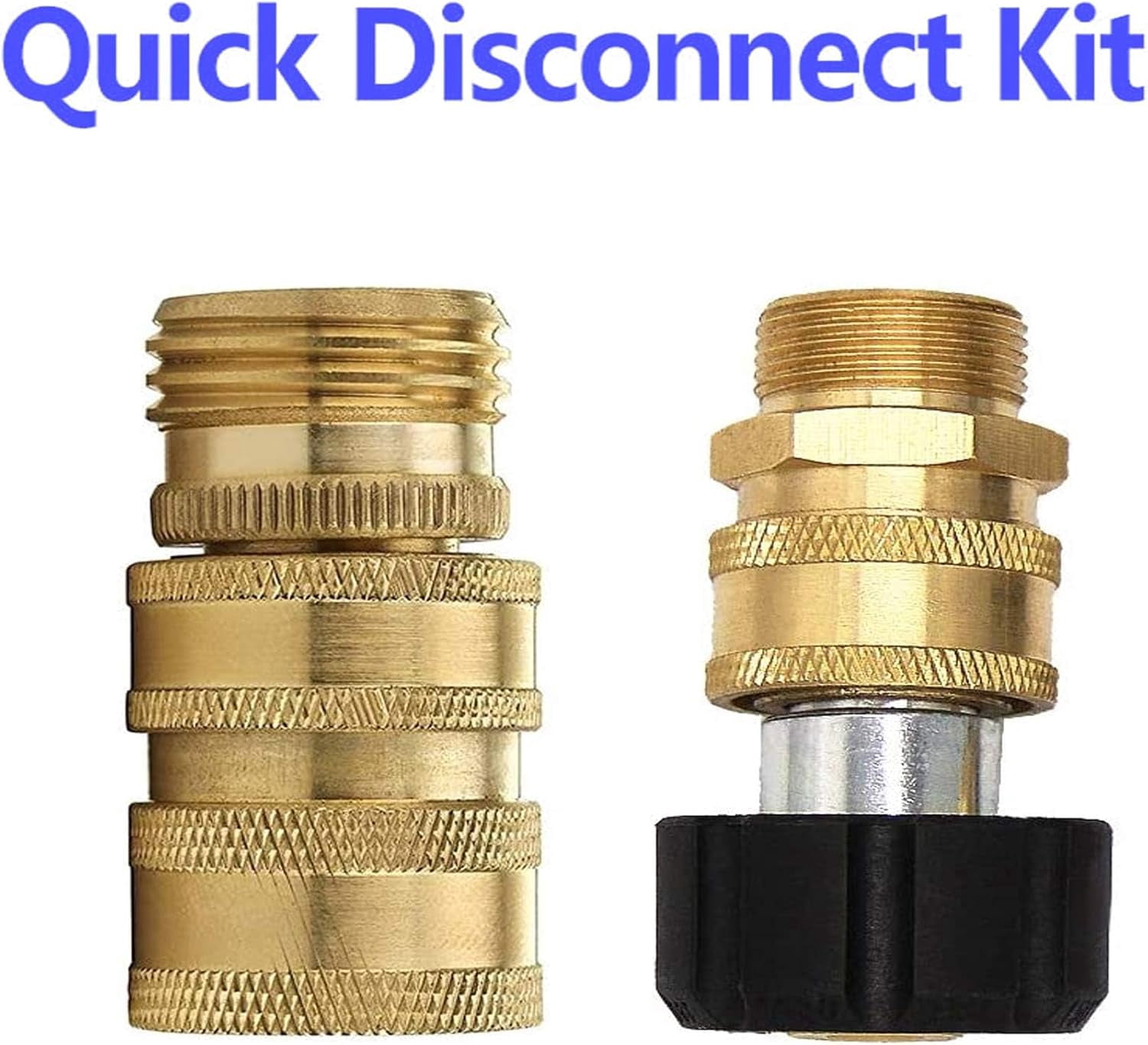 Pressure Washer Adapter Set, Quick Disconnect Kit With M22 Metric Male Thread Quick Connector, M22 Swivel to 3/8'' Quick Connect, 3/4" to Quick Release, 8 pack