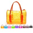 thumbnail image 4 of Bolso de playa impermeable a prueba de humedad para mujer y niña, bolsos de mano con cierre de cremallera transparente portátil, bolsas de natación de PVC Inevent BB5467-01, 4 of 7