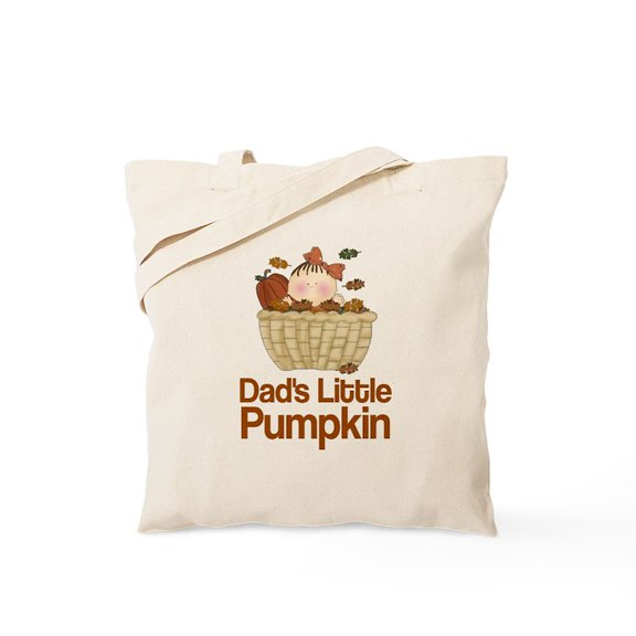 CafePress - Dad's Little Pumpkin Tote Bag - Unisex Canvas Tote Bag, Beige, 1-Piece