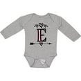 thumbnail image 3 of Inktastic Letter E Monogram Tribal Arrow Girls Long Sleeve Baby Bodysuit, 3 of 5