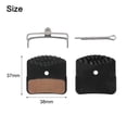thumbnail image 2 of Disc Brake Pads with Alloy Back Plate and Cooling Fin for H03A for N03A for L04C, 2 of 7