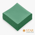 thumbnail image 6 of 24 Pack Cloth Table Napkins / Linens - 20 Inch x 20 Inch - Easy Care 100% Spun Polyester - Cotton Like Feel - Hunter Green, 6 of 10