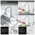 thumbnail image 2 of Fregadero De Cocina, Fregadero De Barra Acero Inoxidable 55 * 45 * 21cm, Fregaderos De Cocina Sobreponer con Dispensador de Jabón para Baño, Cocina, Bar, 2 of 8