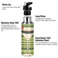 thumbnail image 3 of Yayeee 33oz Insulated Water Bottle Double Wall Stainless Steel with Flip Straw Lid, Black Martini, 3 of 7