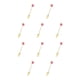 thumbnail image 2 of Moyic Estilo de dibujos animados Adorable Vajilla Reutilizable Lavable Revolviendo Vajilla Pastel Postre Cubiertos Rosquilla Tenedor Rosa Rosquilla Tenedor Rosa Roja 10Conjunto, 2 of 6