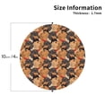 thumbnail image 2 of Lsque Dog Pattern 4" Drink Coasters Set of 4, PVC Leather Absorbent Coasters, Table Coaster Set Decorative Coffee Cup Coasters Housewarming Gift -Round Shape, 2 of 6
