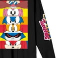 thumbnail image 3 of Sonic the Hedgehog Characters Adult Black Long Sleeve Crew Neck Tee-XXL, 3 of 5