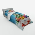 thumbnail image 3 of Ambesonne Christmas Bedding Set 4 Pcs, New Year Theme Boxes, Queen, Multicolor, 3 of 3