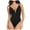Black, variant on Yuncity One Piece Swimsuit Women Deep V Neck Shapewear Backless Thong Bodysuit Tank Top Bathing Suits Swimwear For Beach Pool Black S-Xl
