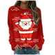 thumbnail image 3 of Sudadera con capucha Gibobby, jersey de Manga larga, estampado de Navidad para Mujer (Blanco, L), 3 of 5