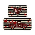 thumbnail image 2 of EIMELI Carpet Valentine‘s Day Kitchen Rugs And Mats Set Of 2 Cushioned Anti Fatigue Kitchen Floor Mat Non Slip Waterproof Kitchen Rug Set Comfort Standing Mats A Home & Garden Gift, 2 of 8