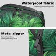 thumbnail image 4 of Palm Leaves Waterproof Oxford Cloth Charger Pouch Storage Box PC Case Cable Box Organizer Kitchen Cord Organizer 5.9x9.44x3.14 in, 4 of 6