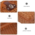 thumbnail image 3 of RENACLIPY Light Brown Retro Style Handwoven Suitcase with Lock Practical Storage Box, 3 of 6