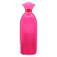 thumbnail image 1 of Thermoplastic PVC Transparent Hot Water Bottle Bag Heat Cold Therapy Hot Water Sack (Transparent-Pink), 1 of 7