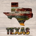 thumbnail image 3 of Lewis, Sheldon 15x15 Black Modern Framed Museum Art Print Titled - Texas Wooden Map, 3 of 5