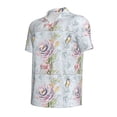 thumbnail image 4 of Wukai Vintage Rose Men’s Polo Shirts,Quick-Dry Athletic Shirt,Classic Fit Shirts-XX-Large, 4 of 8