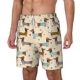 thumbnail image 2 of Balery Dachshund Dog Mens Swim Trunks Swim Shorts for Men Quick Dry Inseam Beach Shorts with Compression Liner Pocket-X-Large, 2 of 9