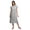 Light Gray2, variant on Moomaya WoMen's Printed Short Sleeve Nightdress V-Neck Cotton Sleepwear Gown