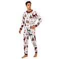 thumbnail image 4 of Lvotionpl 2026 Matching Family Christmas Pjs, Matching Christmas Pajamas Long Sleeve Top & Pants Set Matching Holiday Family Pajama Xmas Sets, 4 of 6