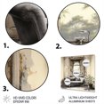 thumbnail image 3 of Designart "Bath Monochrome Of Calm V" Bath & Laundry Metal Wall Art Prints, 3 of 5