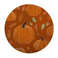 thumbnail image 2 of JEUXUS  Fall Tablecloth Round White Pumpkins Burnt Orange Table Cloth,Stain Resistance Polyester Thanksgiving Day Harvest Table Covers for Kitchen Dining,Small Tablecloth for Party Picnic, 2 of 7
