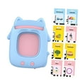 thumbnail image 1 of Tarjetas parlantes, máquina de aprendizaje, bolsillo en inglés, juguete de desarrollo del aprendizaje del habla para niños, niñas, niños, regalo para azul, 1 of 8