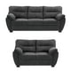 thumbnail image 1 of Sala 3-2 TRINITY Monza 2 Piezas (Sofá, Love Seat) Gris Carbón Para Sala, 1 of 7