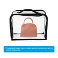 thumbnail image 6 of Uxcell Handbag Dust Bags L Size Clear Dustproof Purse Storage Organizer, Black, 6 of 6