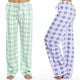 thumbnail image 2 of Pantalones casuales de cuadros clásicos para mujer de primavera y otoño, pantalones holgados para mujer, 2 of 6