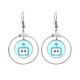 thumbnail image 1 of Los pendientes cuelgan del aro de la joyería del círculo de la gota Unbranded M, 1 of 3