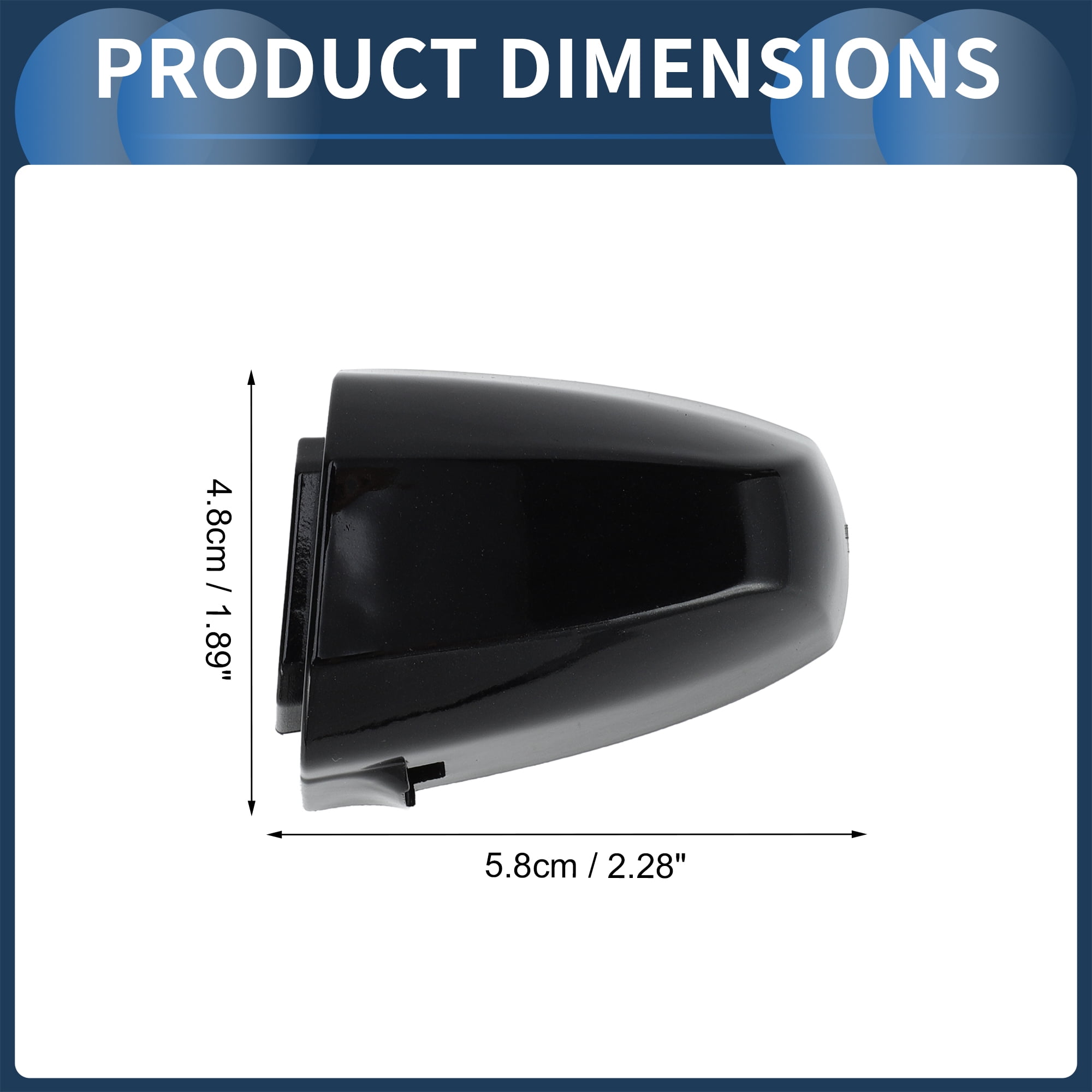 Unique Bargains Durable ABS Car Door Handle Cover Black for BMW X1 X2 X5 F15 X6 F16