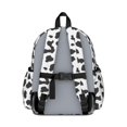 thumbnail image 3 of Cow Print Pattern Backpack for School, Cute School Bag with Adjustable Shoulder Straps and Padded Back, 13.4"x11"x4.7", 3 of 4