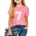 thumbnail image 4 of Ensembles de Pyjama pour Filles - T-Shirt Décontracté à Col Rond à Manches Courtes Imprimé Numériquement - pour Tenue Décontractée, Quotidienne et de Fête, 4 of 6