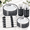 Clear and Black, variant on Clear and Black 350-Piece Disposable Party Dinnerware Set for 50 Guests