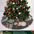 thumbnail image 6 of FMSHPON Christmas Vintage Xmas Christmas Tree Skirt Stand Mat for Holiday Party Decoration Indoor Outdoor 36 inches, 6 of 6
