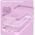 thumbnail image 3 of KTELE Compatible with iPhone 13 Case 6.1 inch Premium Liquid Silicone [Soft Microfiber Lining Anti-Scratch ] Gel Rubber Full-Body Bumper Protection Camera Protect Case for Women Girl - Light Purple, 3 of 7