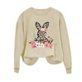 thumbnail image 2 of EGNMCR Easter T-Shirt Imprimé T-Shirts Graphiques pour Femmes T-Shirts pour Femmes Journée Easter Chandail à Capuchon Imprimé à Col Rond pour Femmes Haut à Manches Longues T-Shirts pour Femmes, 2 of 3