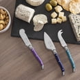 thumbnail image 3 of French Home 7-Piece Laguiole Cheese Knives and Spreaders - Plum Rose, 3 of 6