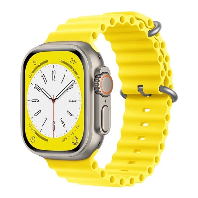 Correa para Apple Watch de Silicon, compatible con 42 mm / 44 mm / 45 mm / 49 mm. Modelo Ocean (Color Liso).