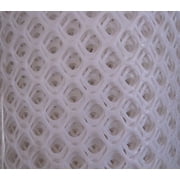 V Protek Plastic Poultry Fence- 3x15ft High Strength Poultry Netting,Chicken/Racoons/Gophor/Snakes Net Fence ,2/5 Mesh,White