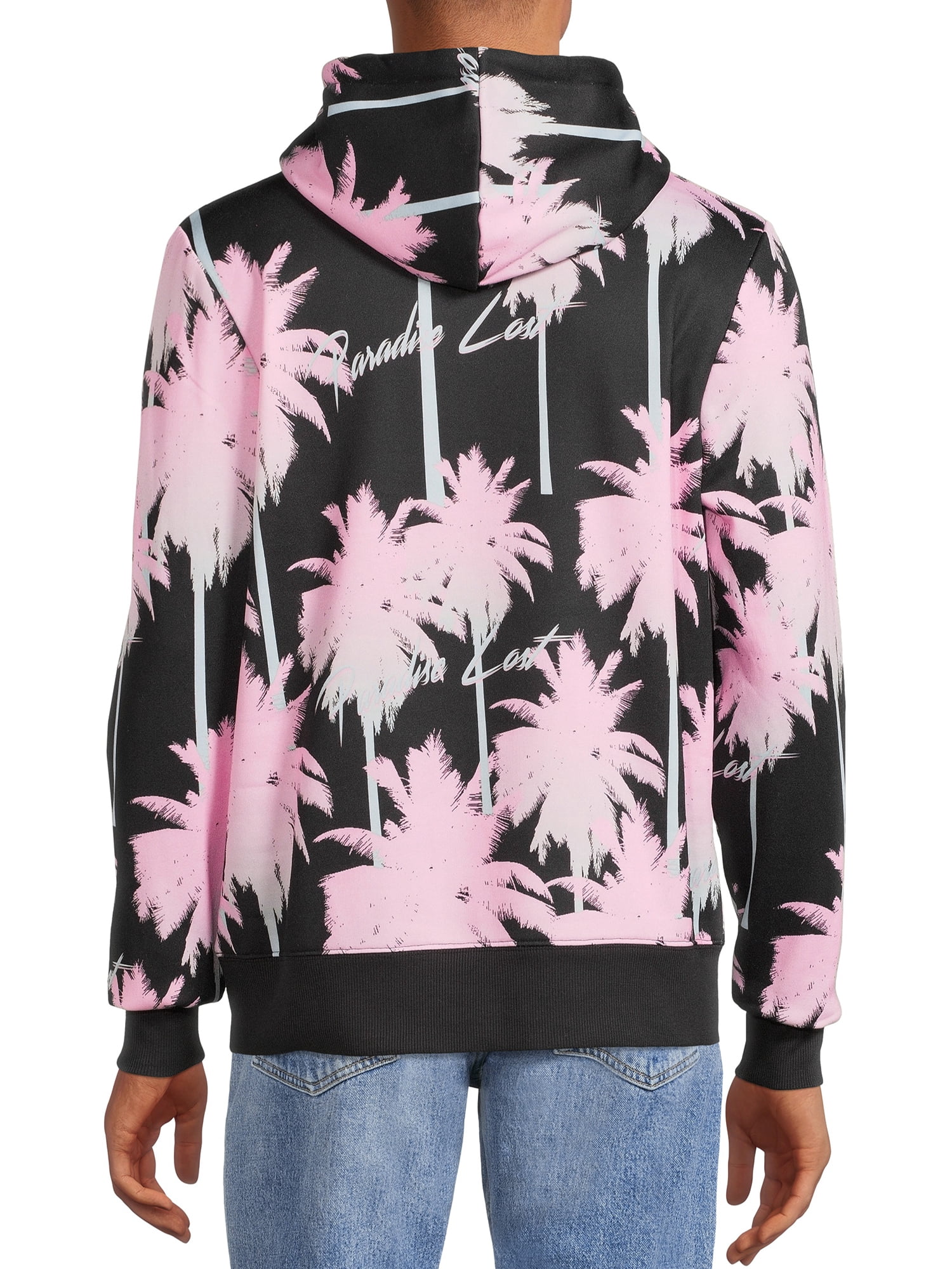 WeSC Men's Paradise Lost Palm Tree Graphic Fleece Hoodie, Sizes S-2XL